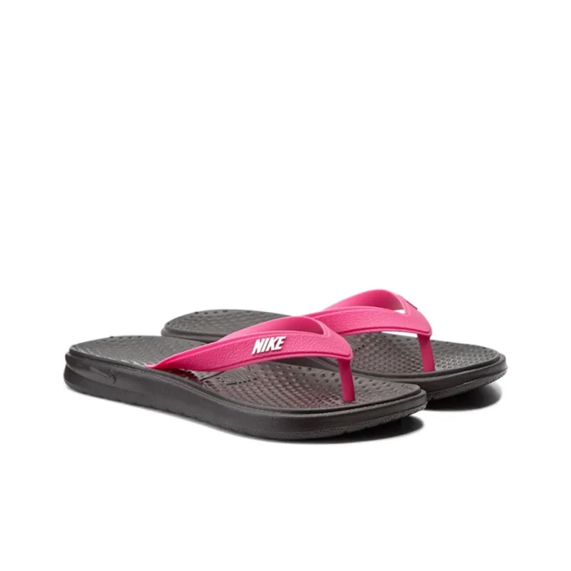 Nike Solar Thong Black White Vivid Pink Women's-3