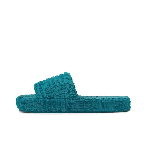 Bottega Veneta Resort Sponge Slide Slippers Men Blue