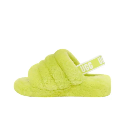 UGG Women's Fluff Yeah Slide 'Key Lime'