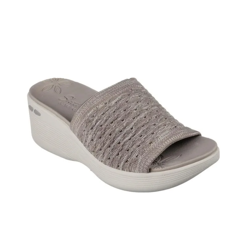 Skechers Pier Lite Slip-Resistant Slide Slippers Women's Taupe-2