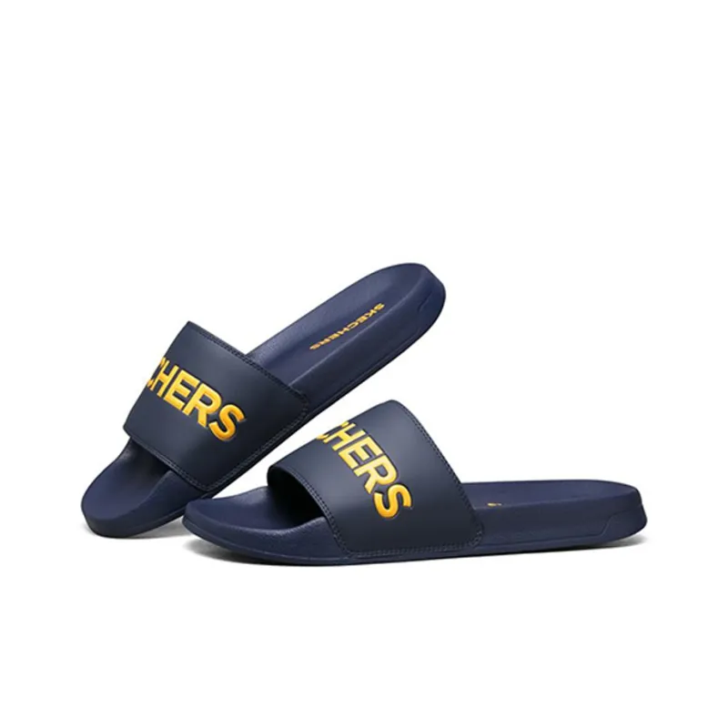 Skechers Side Lines 2.0 Slide Slippers Men's Navy-2