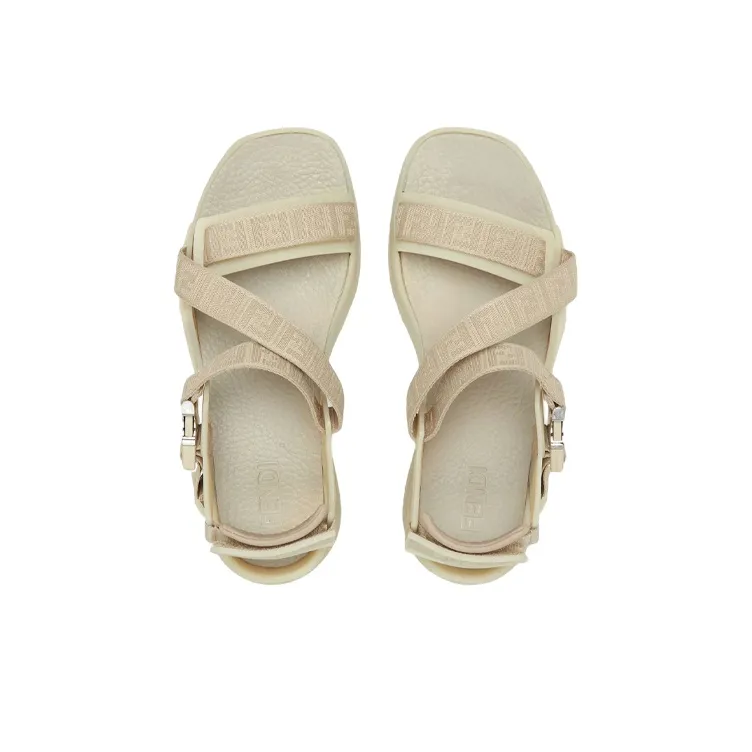 FENDI Flow Logo-embossed Sandals-3