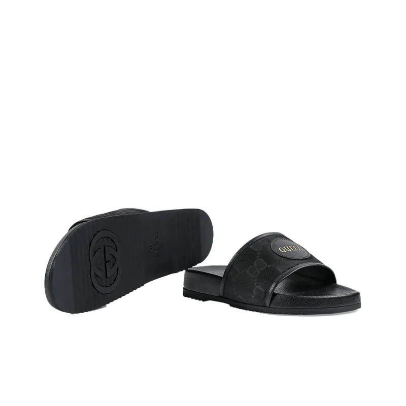 GUCCI Off The Grid Slides Black-5