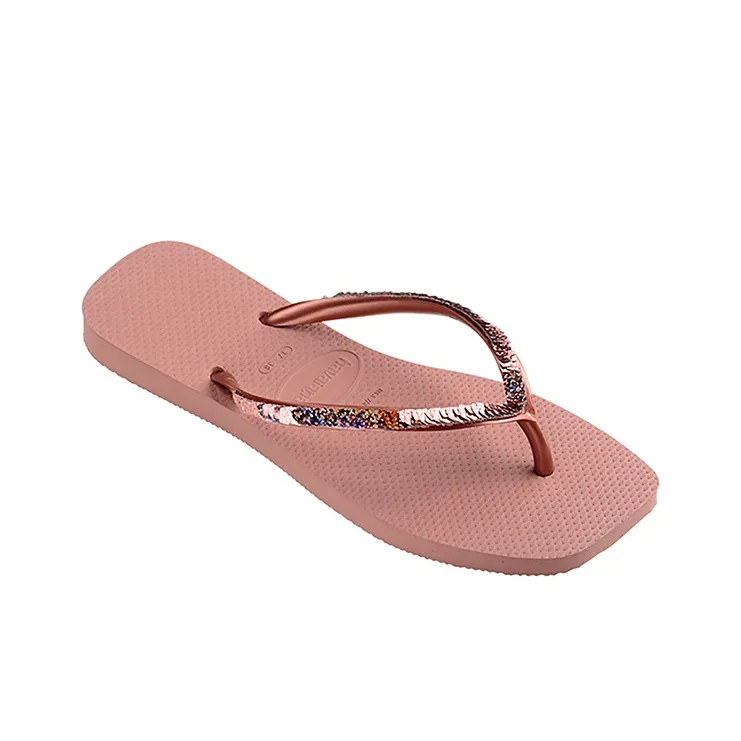 Havaianas Square Header Series Sports Slippers Women's Fan Red-3