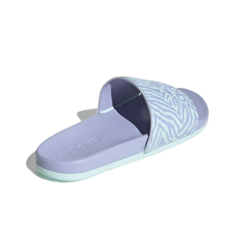 Adidas Adilette Comfort Slide 'Violet Mint Zebra' Women's-3