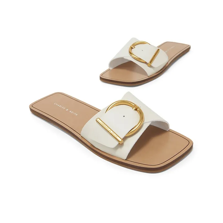 CHARLES&KEITH Stylish Sandal Women's Pink White-3