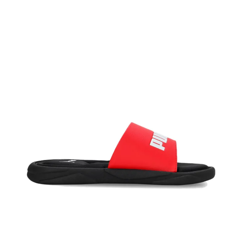 PUMA Royalcat Slide Slippers Unisex Black/Red/White-1