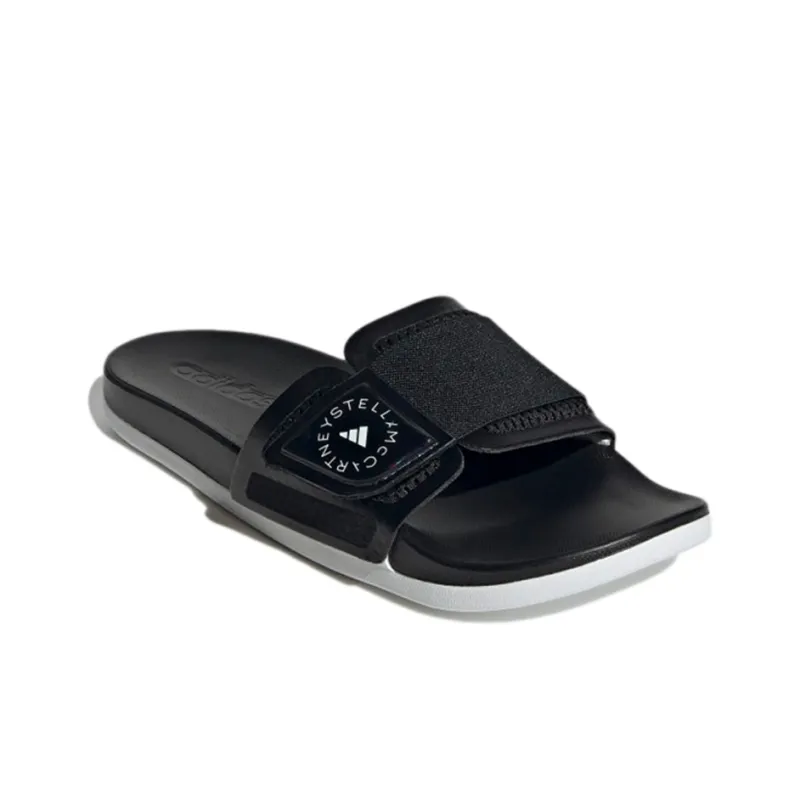 Adidas Slides By Stella McCartney Black White Women's-2
