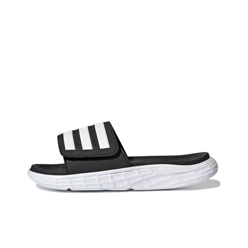 Adidas Duramo Sl Slides 'Black White'-0