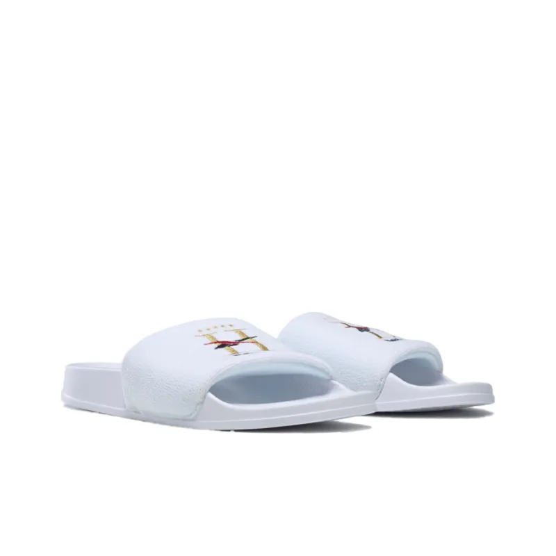 Reebok Classic Slide Golden Logo White-2