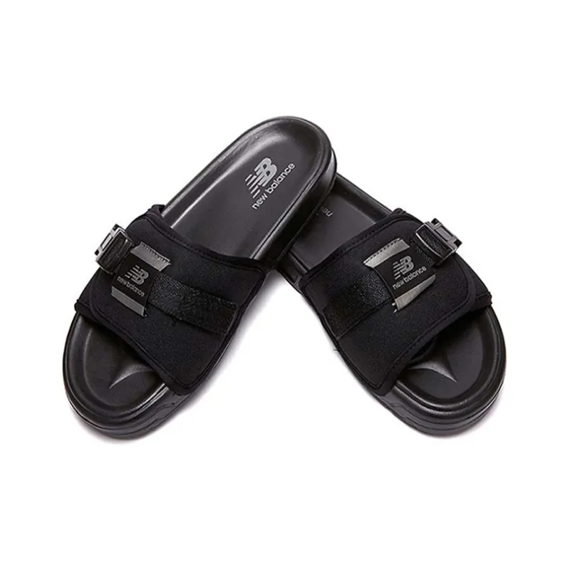 New Balance Black Unisex Slippers-2
