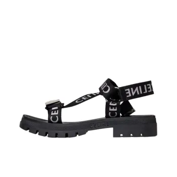 CELINE Leo Strappy Sandal 'Black White'