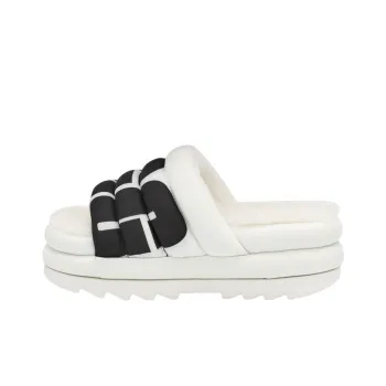 UGG Maxi Slide Logo White Women's
