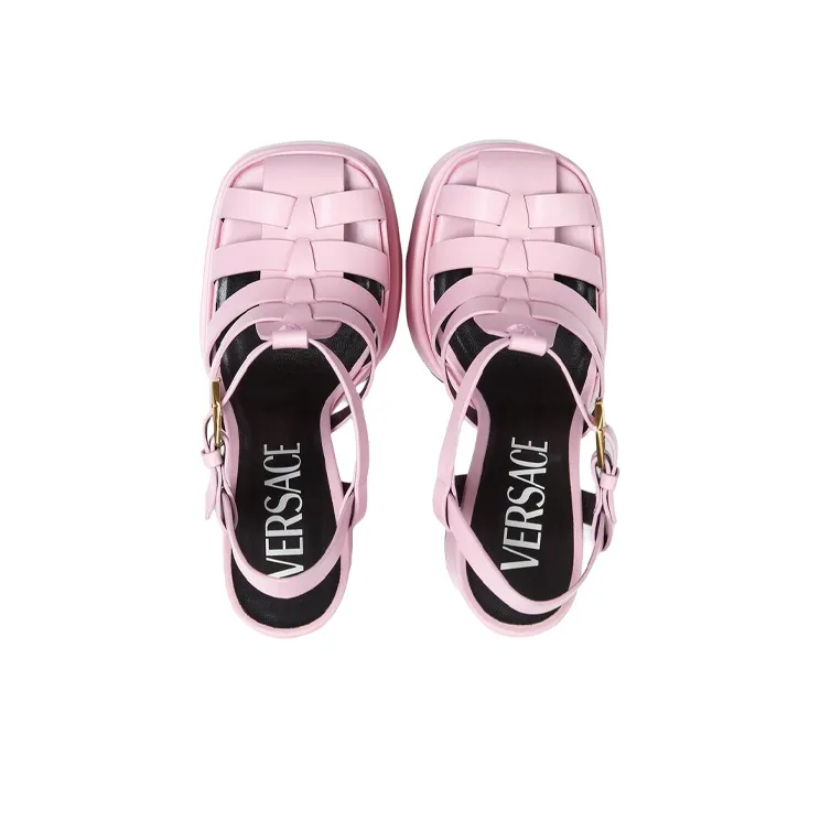 VERSACE La Medusa High Heels Women's Pink-3