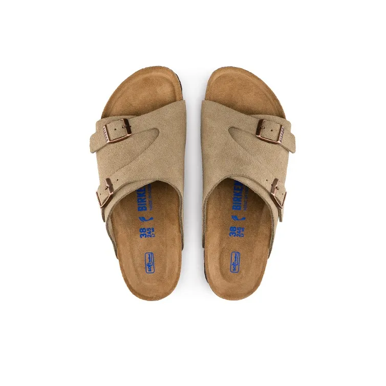 Birkenstock Zrich Soft Footbed Suede Leather 'Taupe'-5