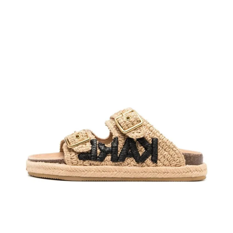 KARL LAGERFELD Slide Slippers Women's Beige-0