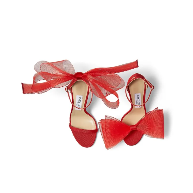 Jimmy Choo Strap Sandals Women's Red-3