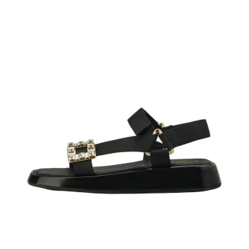 Roger Vivier Vivier Slide Trekky Strap Sandals Women's Black