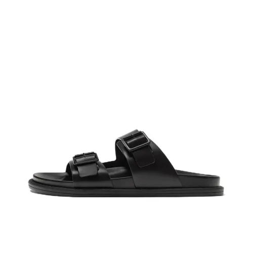 ZARA Slide Slippers Men Black