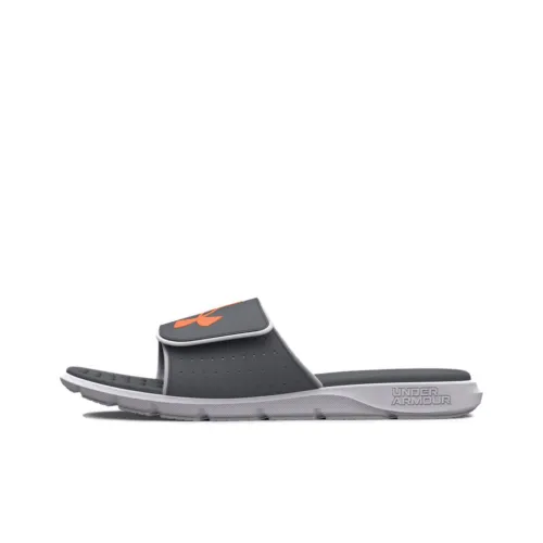 Under Armour UA Ignite Pro Slides Sports Slippers Men's Gray Orange