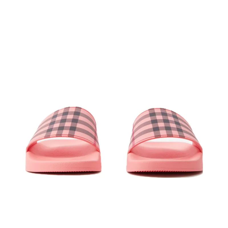 Burberry Check print Flat Slides-2