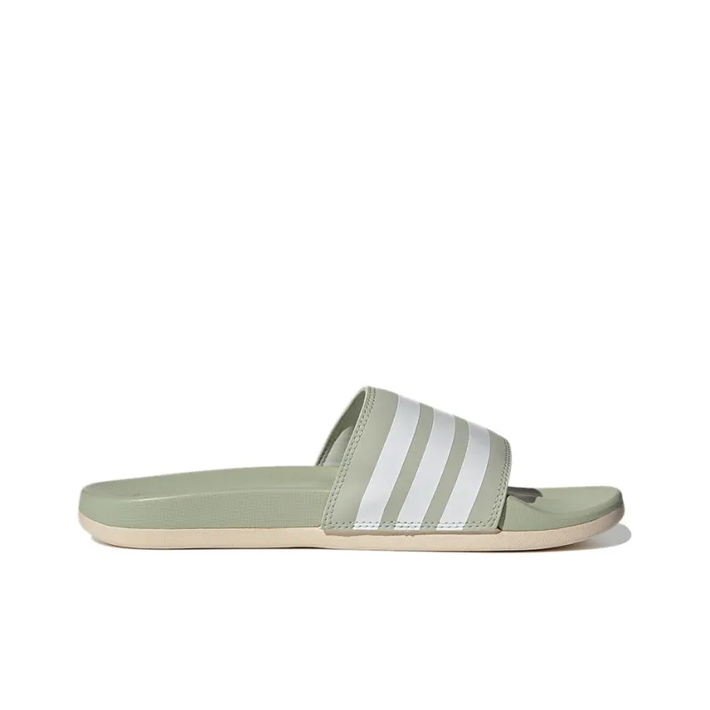 Adidas Adilette Comfort Slides 'Halo Green Ivory' Women's-1