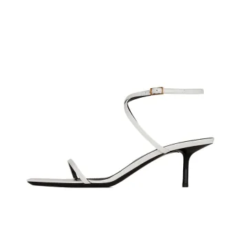 SAINT LAURENT NUIT Strap Sandals Women's White