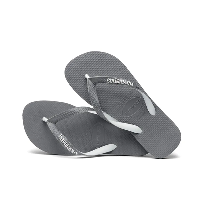 Havaianas Top Mi HAVIANA Beach Minimalist Style Sandals With Straps Flip Flops Unisex Steel Gray-0