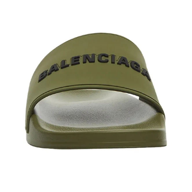 Balenciaga Pool Slides 'Green'-3