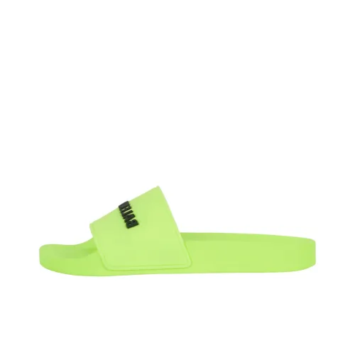 Balenciaga Pool Slide Fluo Yellow Women's