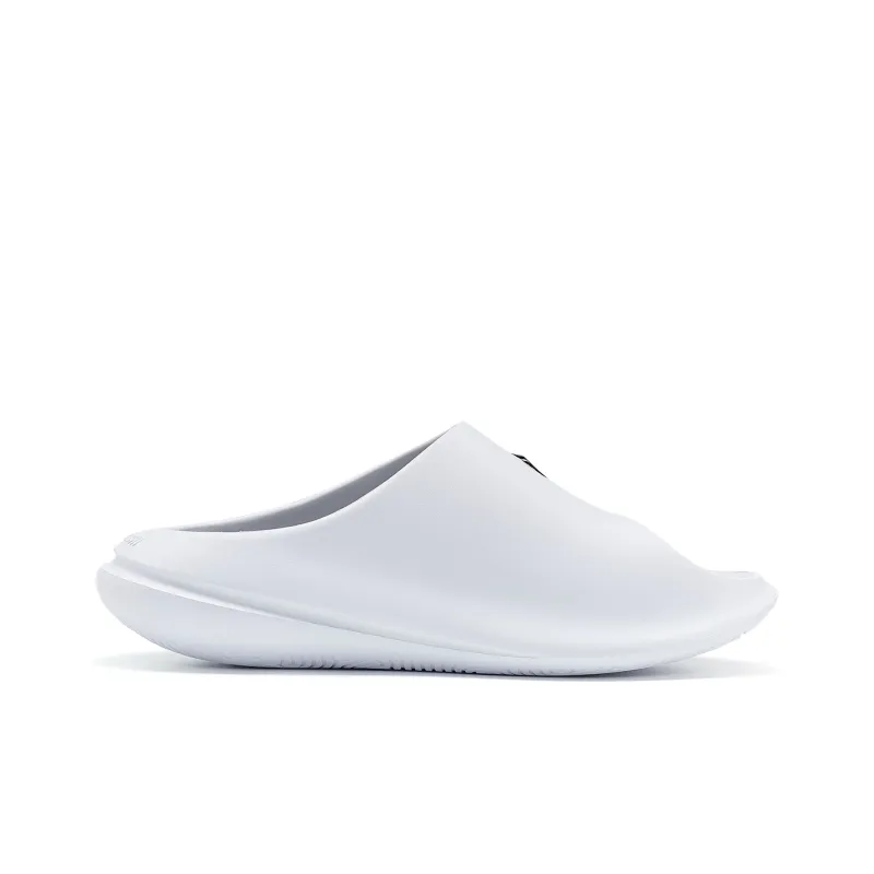 PEAK Very Small Fat Drag Slide Slippers Unisex All White Black-1