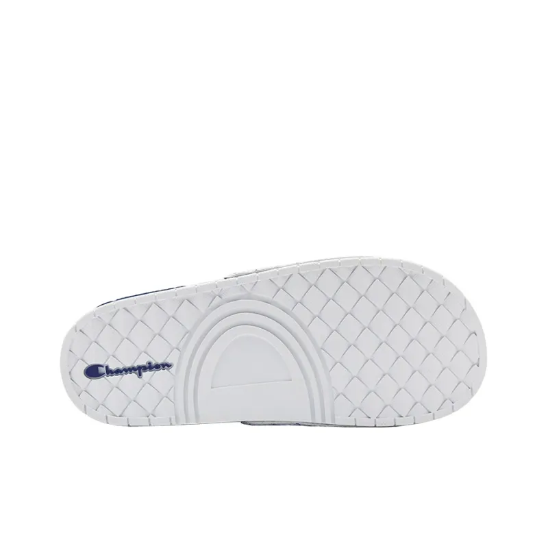 Champion Campus Slide Slippers Unisex White/Blue-3