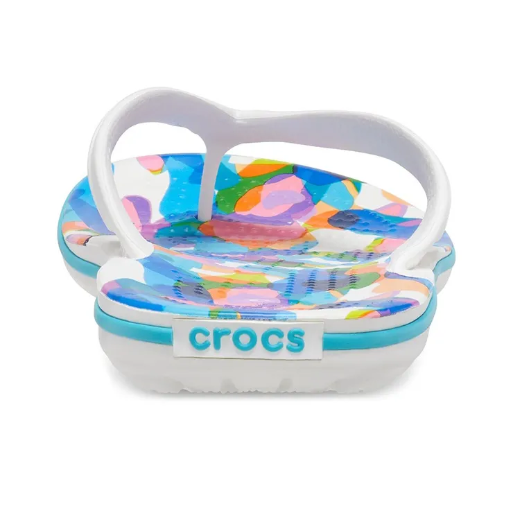 Crocs Classic Bubble Block Slides 'White Multi'-5