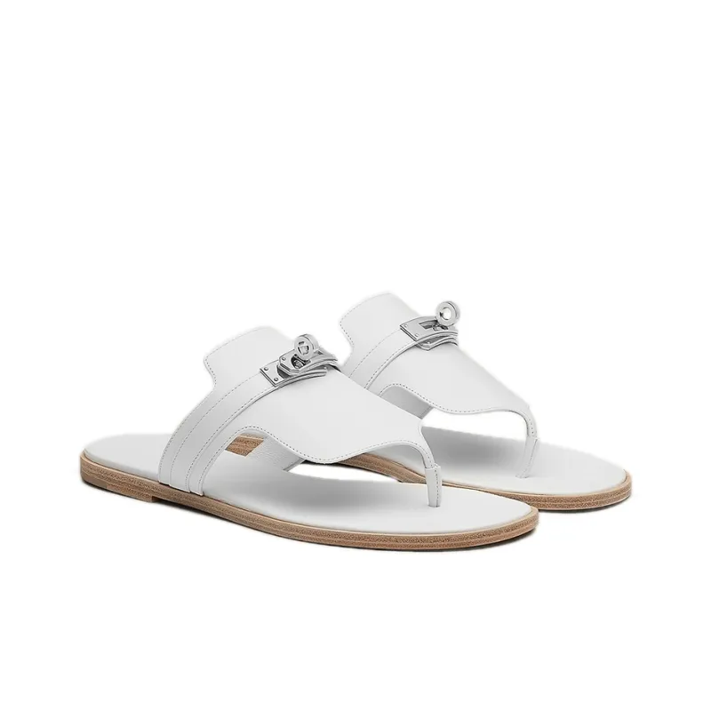 HERMES Elixir Slip Resistant Flip Flops Women's White-3