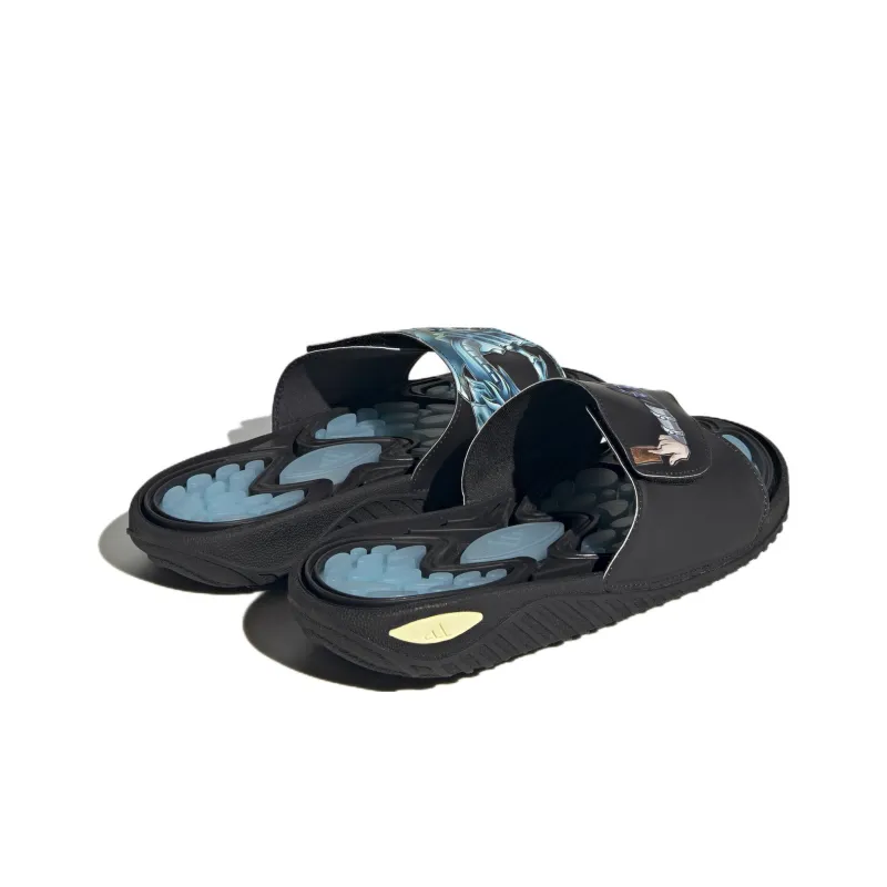 Adidas Originals Reptossage Hook And Loop Slides Yu Gi Oh! Blue Eyes White Dragon-3
