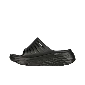Skechers Max Cushioning Rubber Sole Slip Resistant Abrasion Resistant Slide Slippers Women's Black