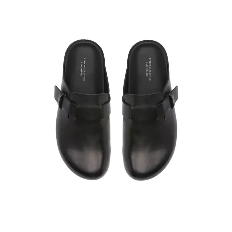 Officine Creative Rubber Sole Slip Resistant Closed Toe Slippers Men's Black-2