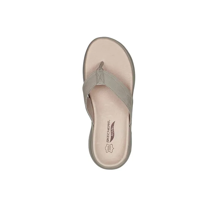 Skechers Go Walk Arch Fit Quick Dry Slide Slippers Women's Gray-2