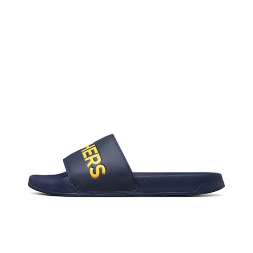 Skechers Side Lines 2.0 Slide Slippers Men Navy/Yellow