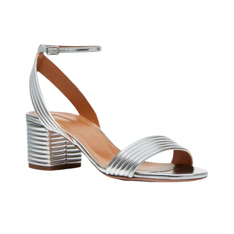 AQUAZZURA Sundance 50mm Metallic Sandals-2