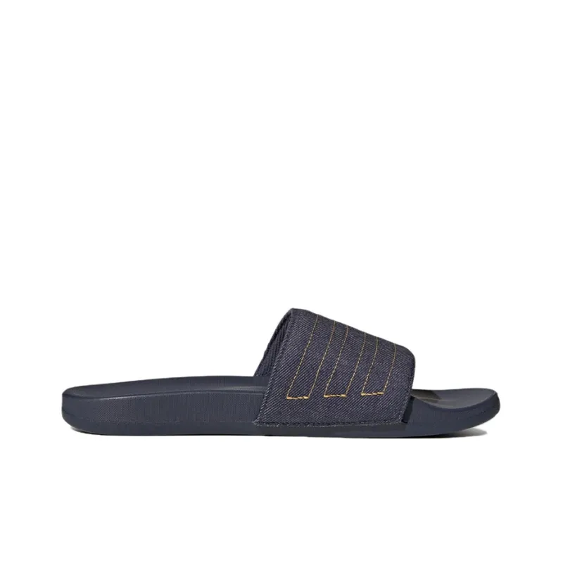 Adidas Adilette Comfort Slides Shadow Navy Preloved Yellow-1