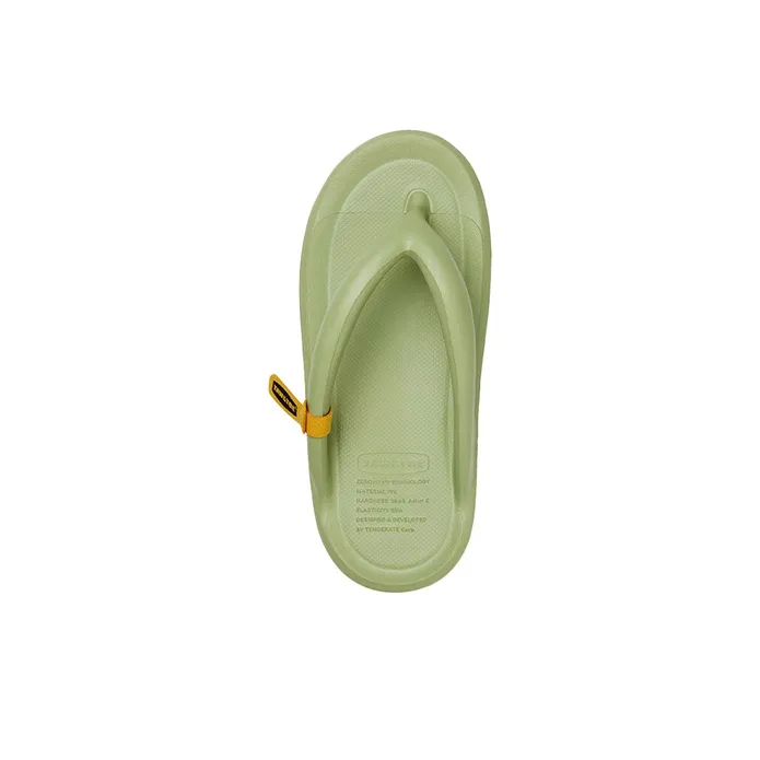 TAW&TOE Abrasion Resistant Flip Flops Unisex Matcha Green-3