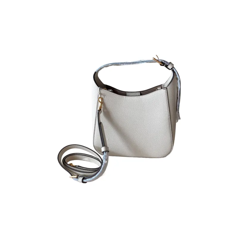 TORY BURCH Thea Leather Bucket Bag, Handbag, Shoulder Bag Women's White-3