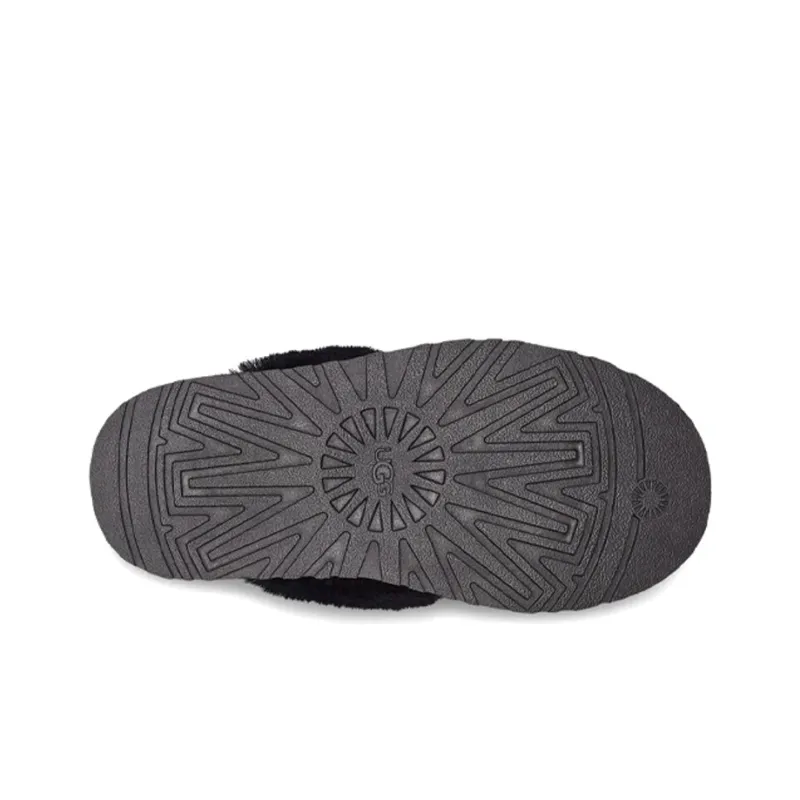 UGG Funkette Slipper Black Women's-5