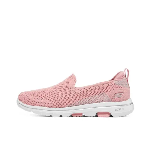 Skechers Go Walk Evolution Ultra Wear-Resistant Low-Top Casual Shoes Women's Pink