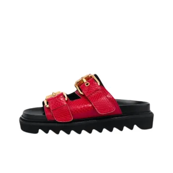 MOSCHINO Slide Slippers Women's Red