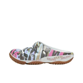 KEEN Yogui Artsfull Slide Slippers Men's Black Stripes/Multicolor