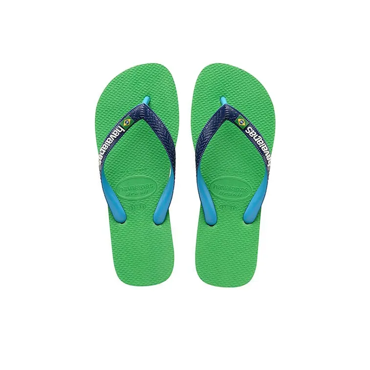 Havaianas Brasil Mi Flip Flops Unisex Apple Green-4