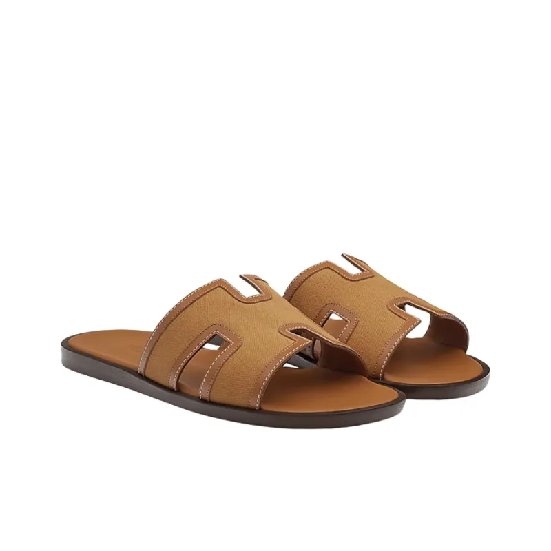 HERMES Stylish Sandals Men's Brown-1