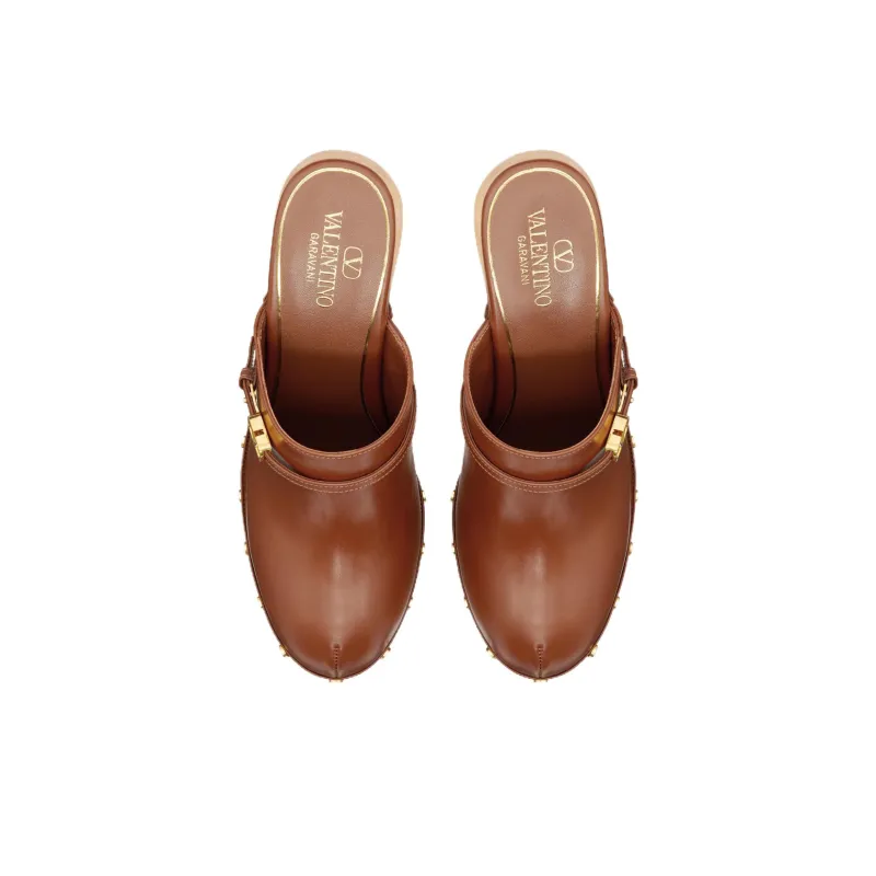 Valentino Garavani Tan-Go 150mmmm Leather Clogs-2